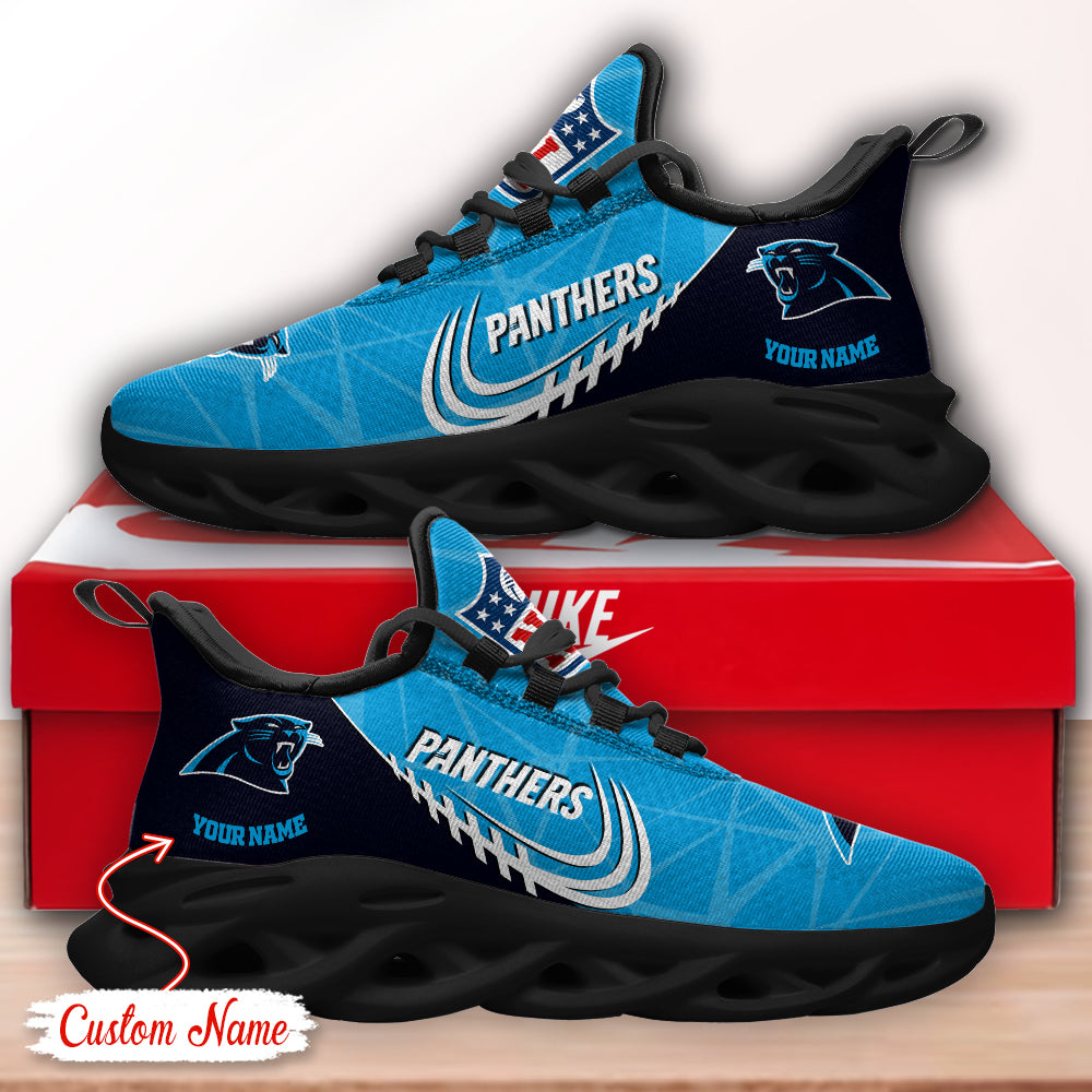 Ideafootwear Carolina Panthers NFL Max Soul Shoes Sneakers For Men And Women