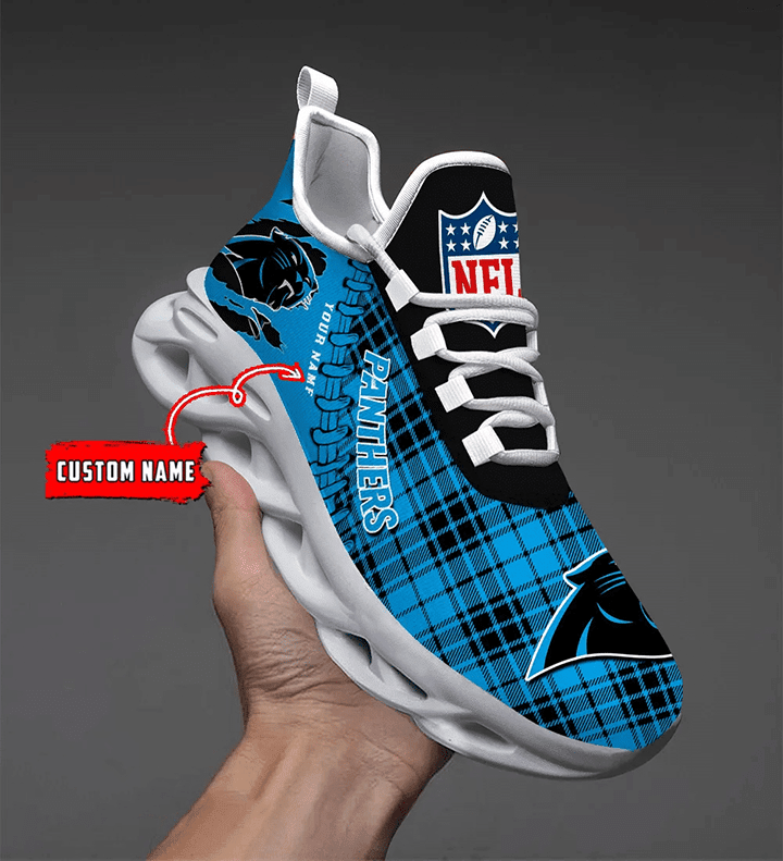 Ideafootwear Carolina Panthers NFL Max Soul Shoes Sneakers For Men And Women