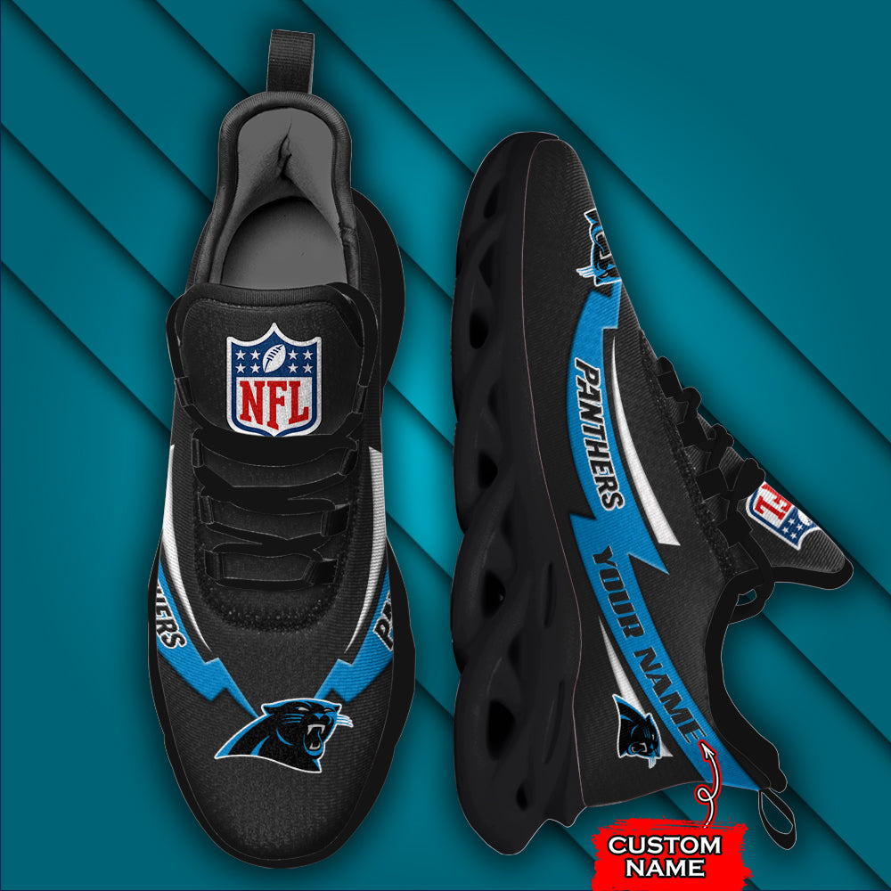 Ideafootwear Carolina Panthers NFL Max Soul Shoes Sneakers For Men And Women