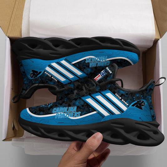 Ideafootwear Carolina Panthers NFL Max Soul Shoes Sneakers For Men And Women