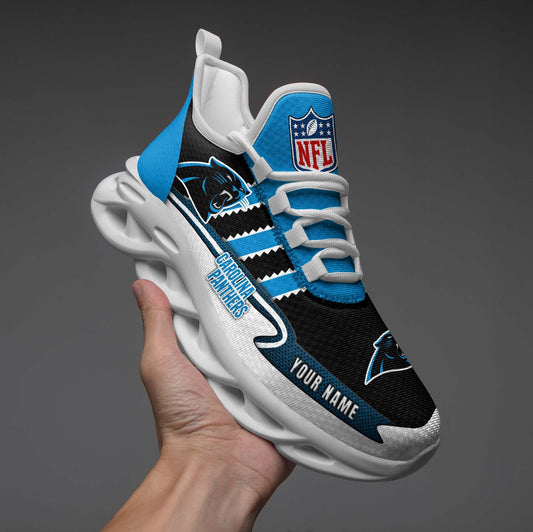 Ideafootwear Carolina Panthers NFL Max Soul Shoes Sneakers For Men And Women
