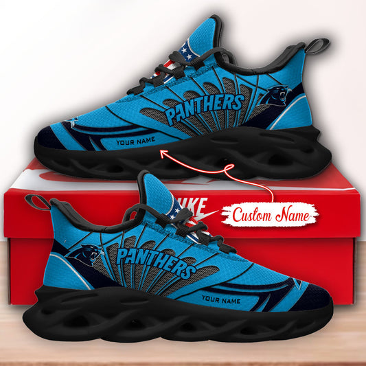 Ideafootwear Carolina Panthers NFL Max Soul Shoes Sneakers For Men And Women