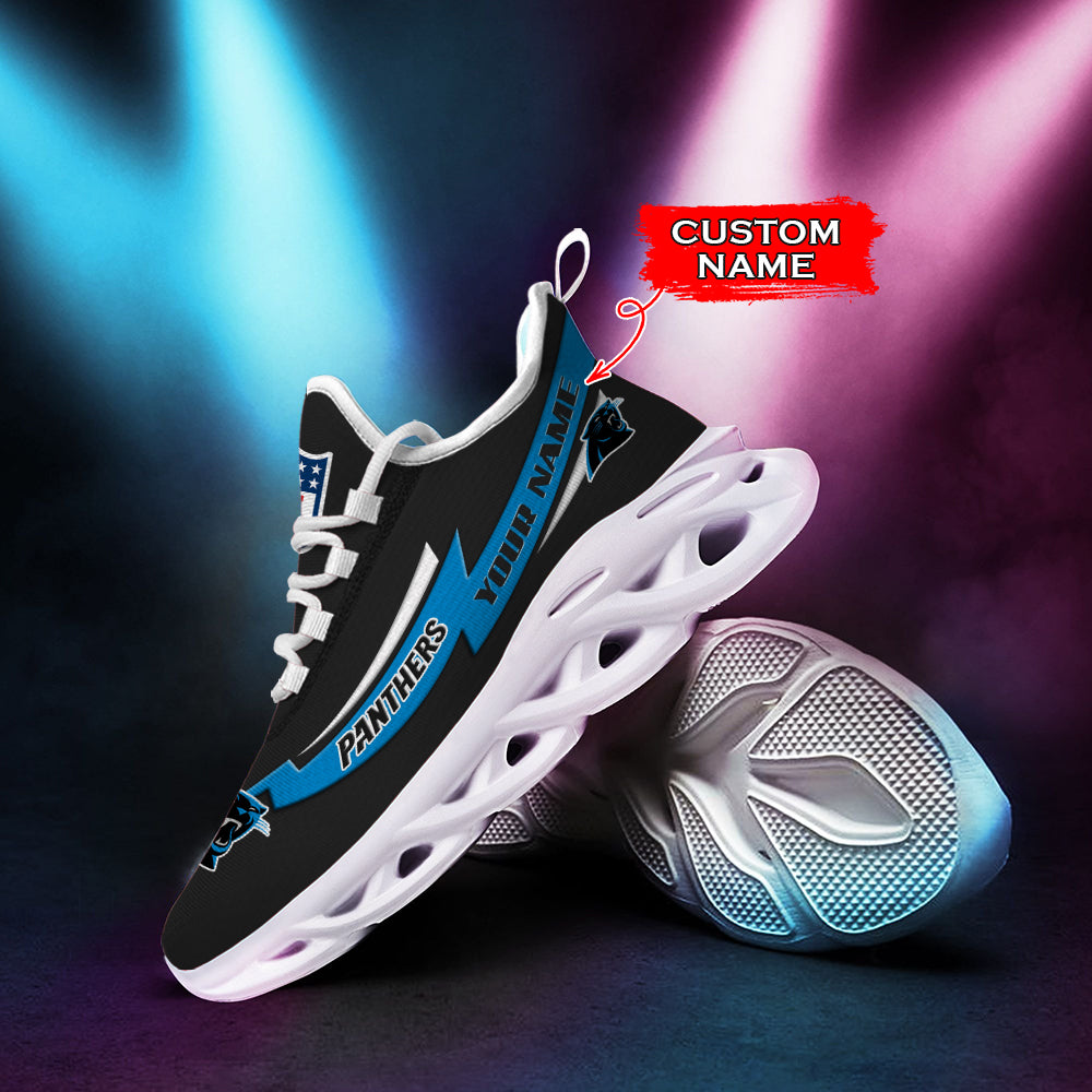 Ideafootwear Carolina Panthers NFL Max Soul Shoes Sneakers For Men And Women