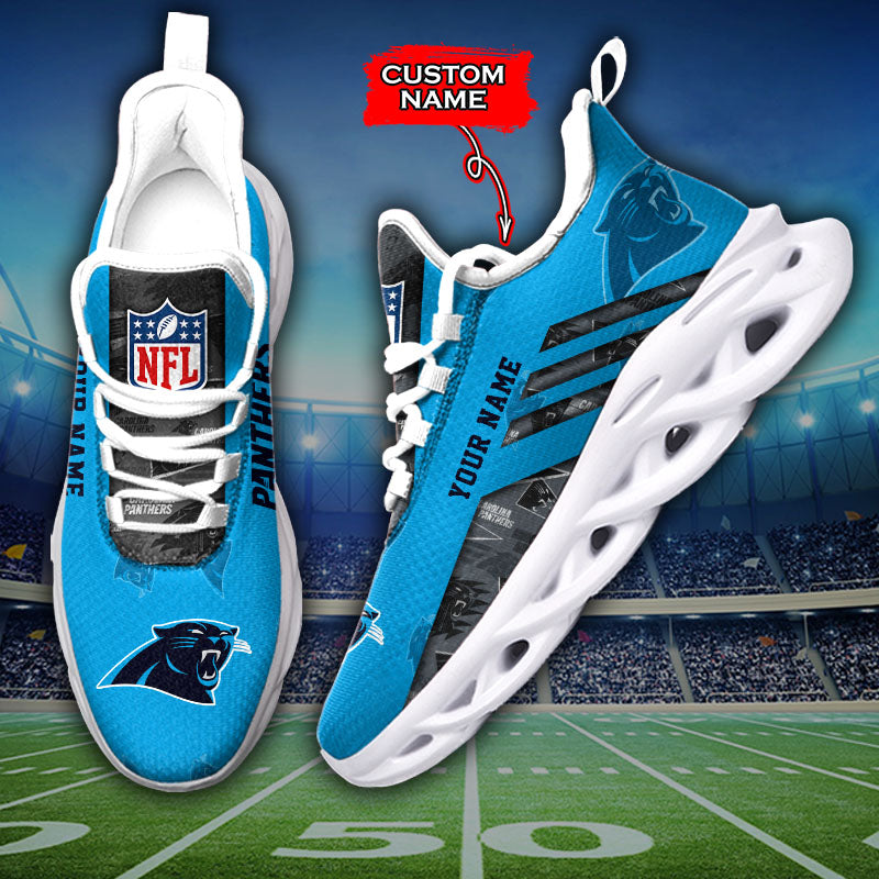 Ideafootwear Carolina Panthers NFL Max Soul Shoes Sneakers For Men And Women