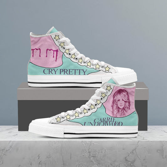 Ideafootwear Carrie Underwood High Top Canvas Sneakers Shoes For Men And Women