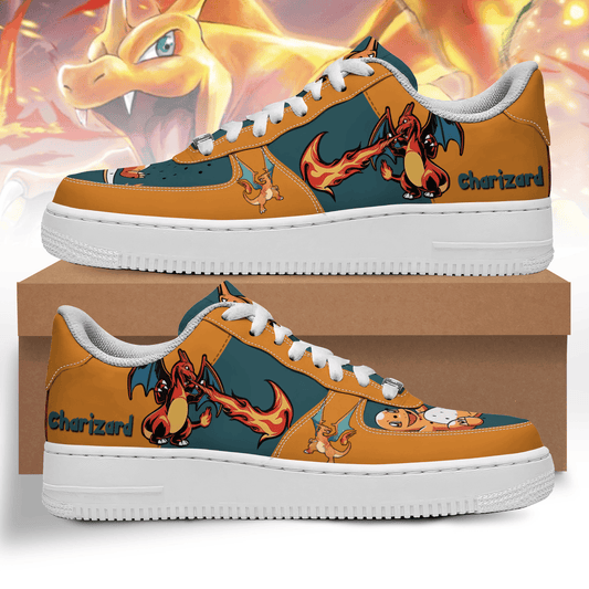 Ideafootwear Charizard Air Low-Top Sneakers Shoes For Men And Women