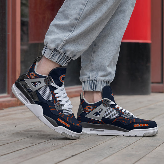 Ideafootwear Chicago Bears AJ4 Sneakers Shoes For Men And Women