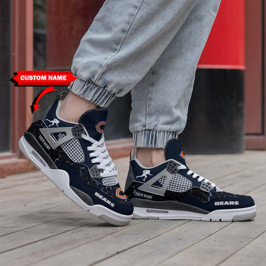 Ideafootwear Chicago Bears AJ4 Sneakers Shoes For Men And Women