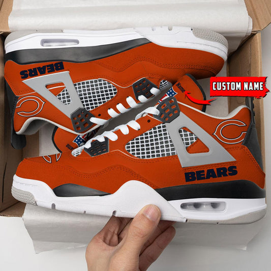 Ideafootwear Chicago Bears AJ4 Sneakers Shoes For Men And Women
