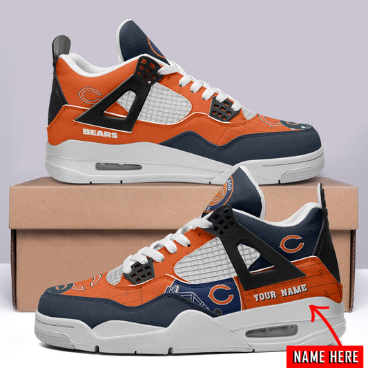 Ideafootwear Chicago Bears AJ4 Sneakers Shoes For Men And Women