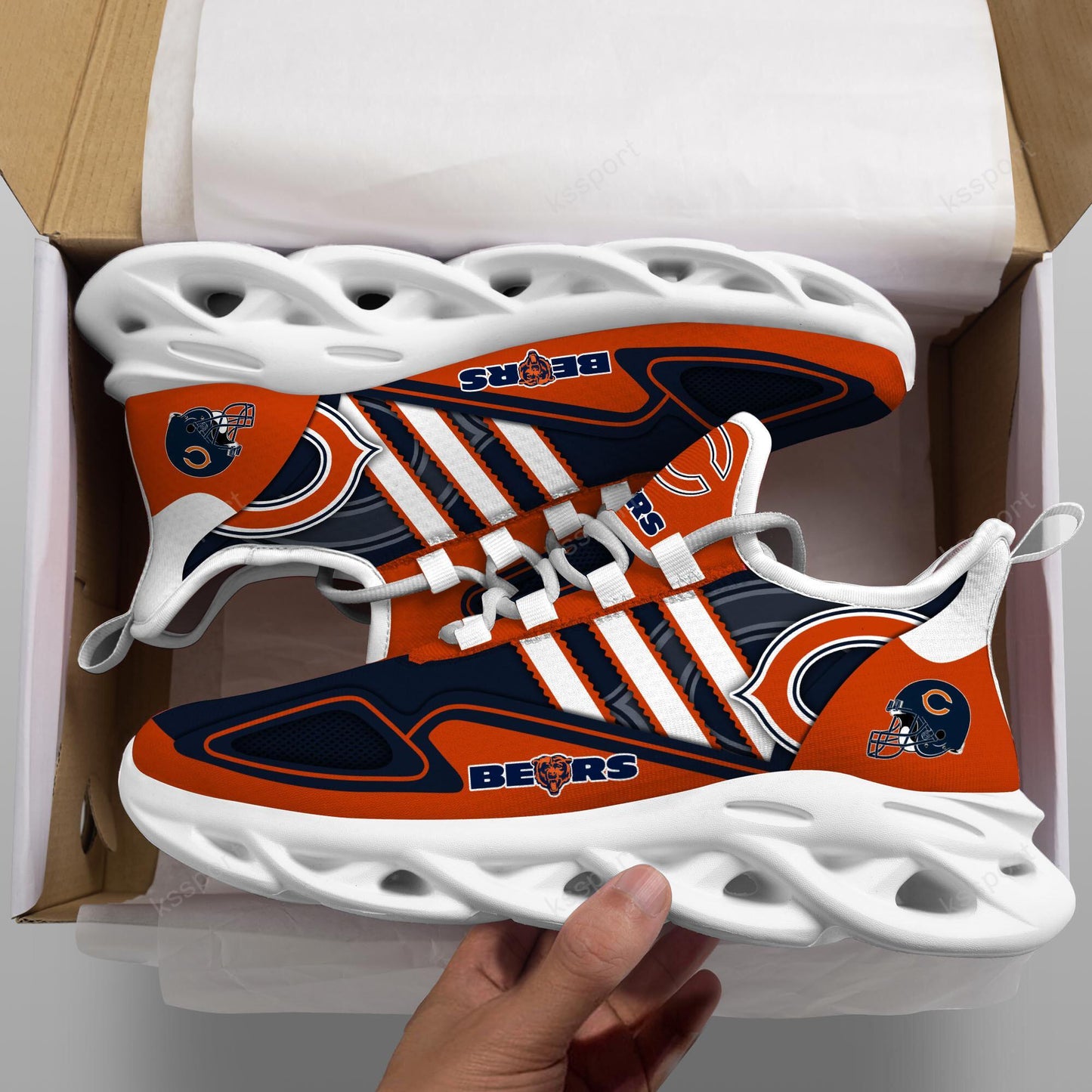 Ideafootwear Chicago Bears Max Soul Shoes Sneakers For Men And Women