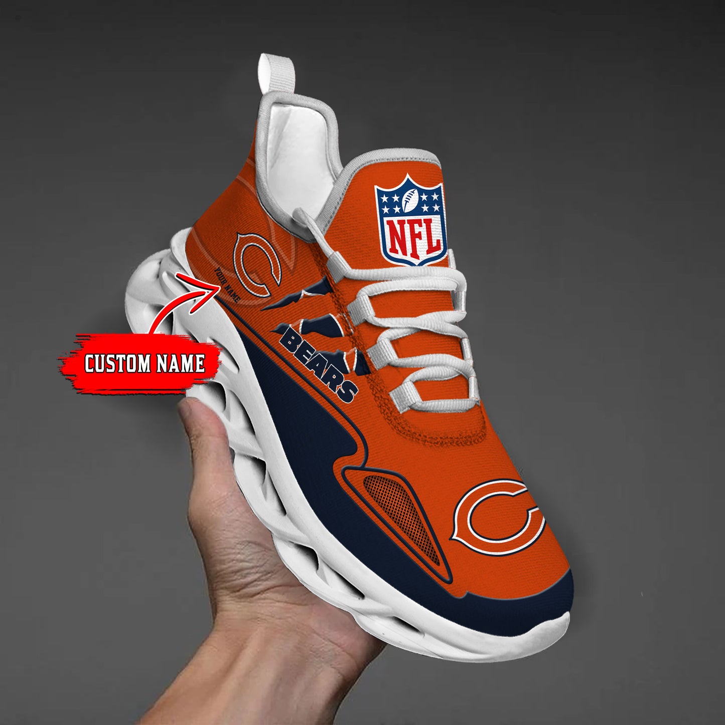 Ideafootwear Chicago Bears Max Soul Shoes Sneakers For Men And Women