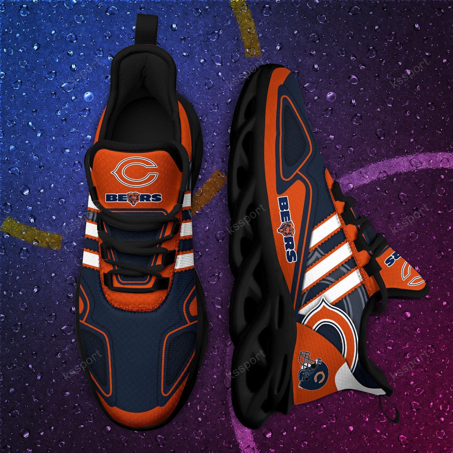 Ideafootwear Chicago Bears Max Soul Shoes Sneakers For Men And Women