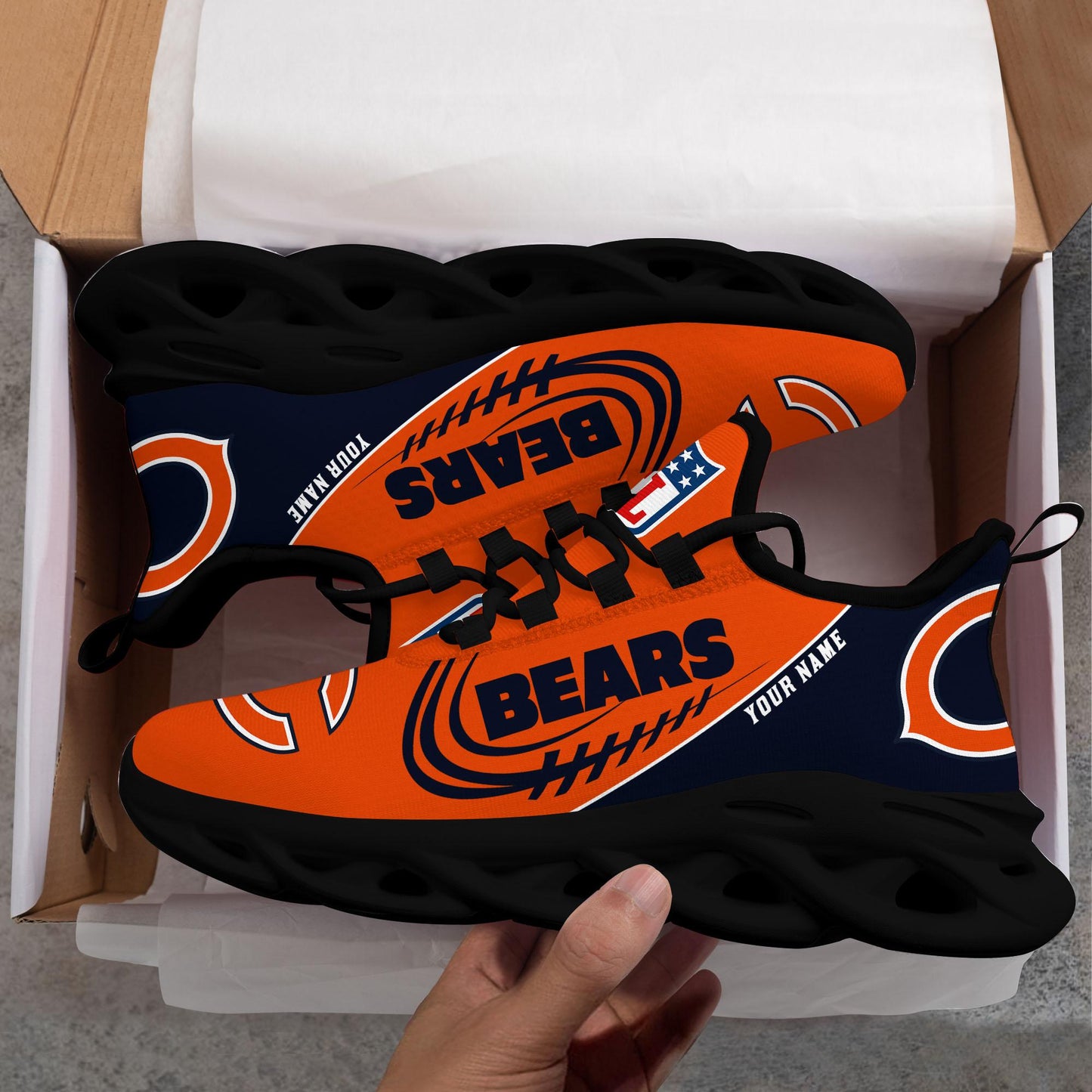 Ideafootwear Chicago Bears Max Soul Shoes Sneakers For Men And Women