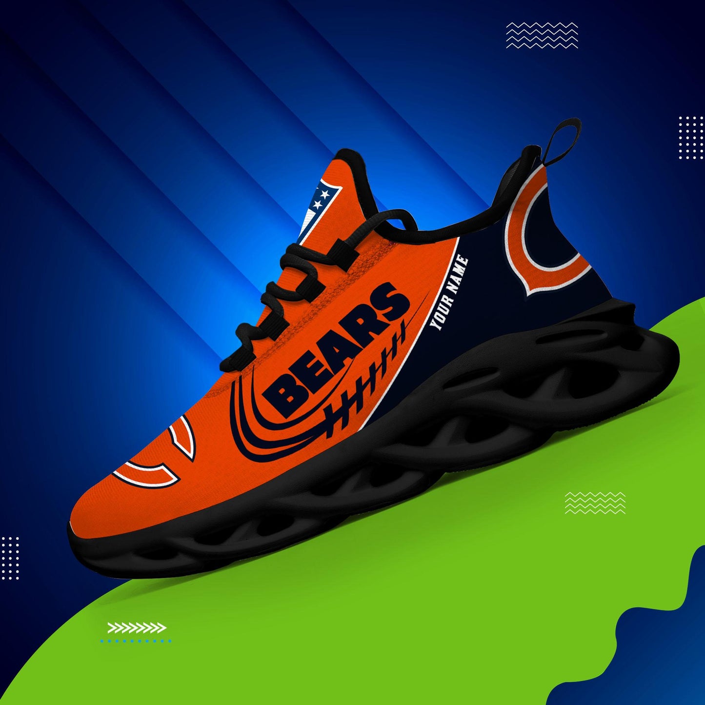 Ideafootwear Chicago Bears Max Soul Shoes Sneakers For Men And Women