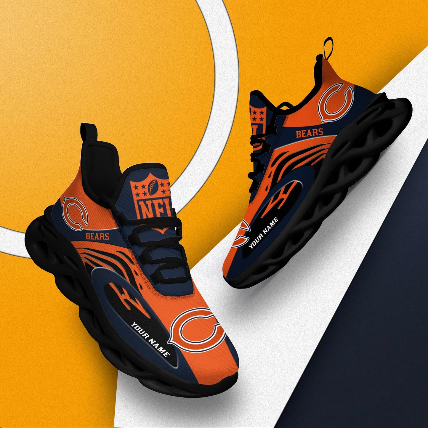 Ideafootwear Chicago Bears Max Soul Shoes Sneakers For Men And Women