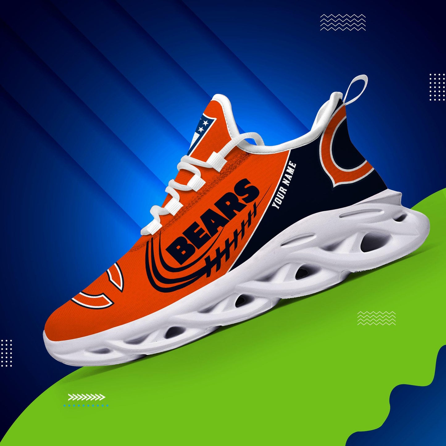 Ideafootwear Chicago Bears Max Soul Shoes Sneakers For Men And Women