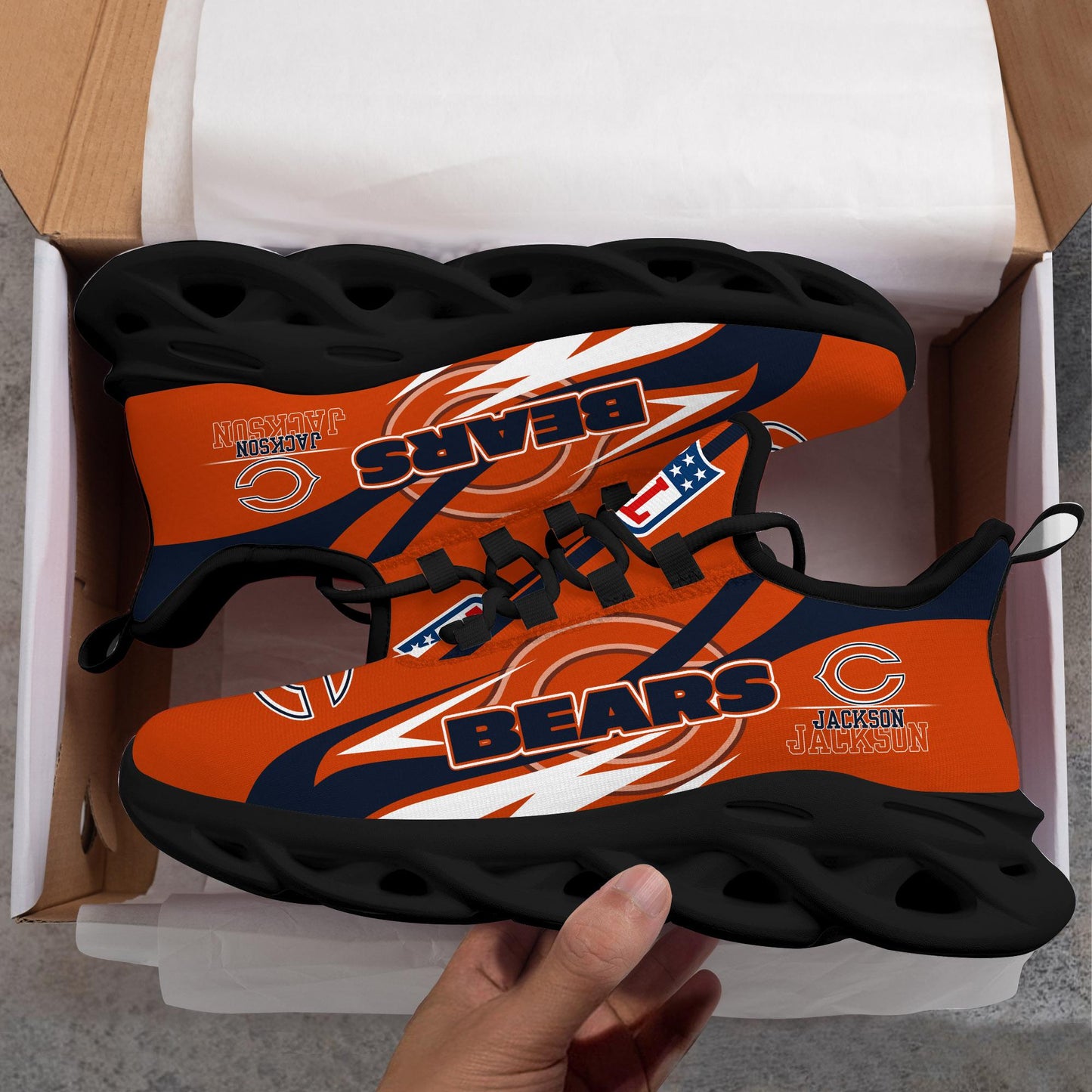 Ideafootwear Chicago Bears Max Soul Shoes Sneakers For Men And Women