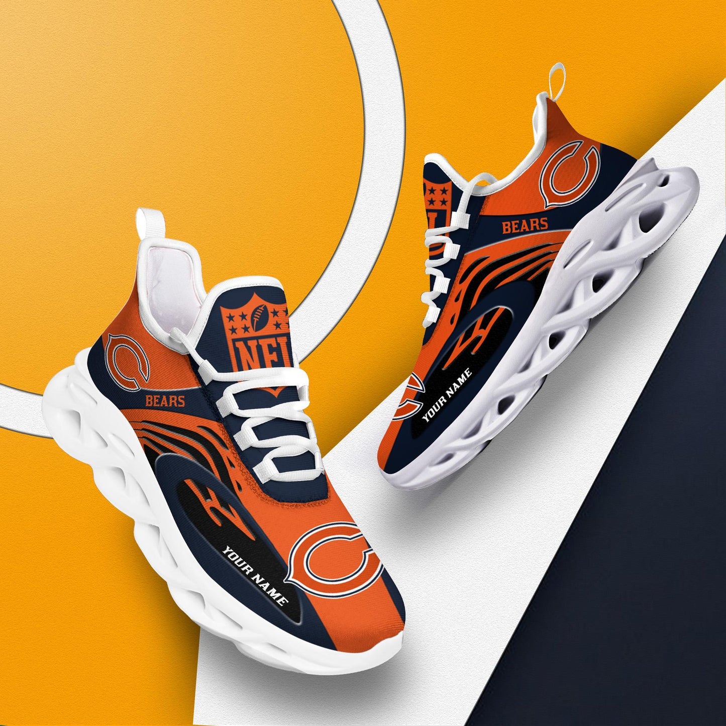 Ideafootwear Chicago Bears Max Soul Shoes Sneakers For Men And Women