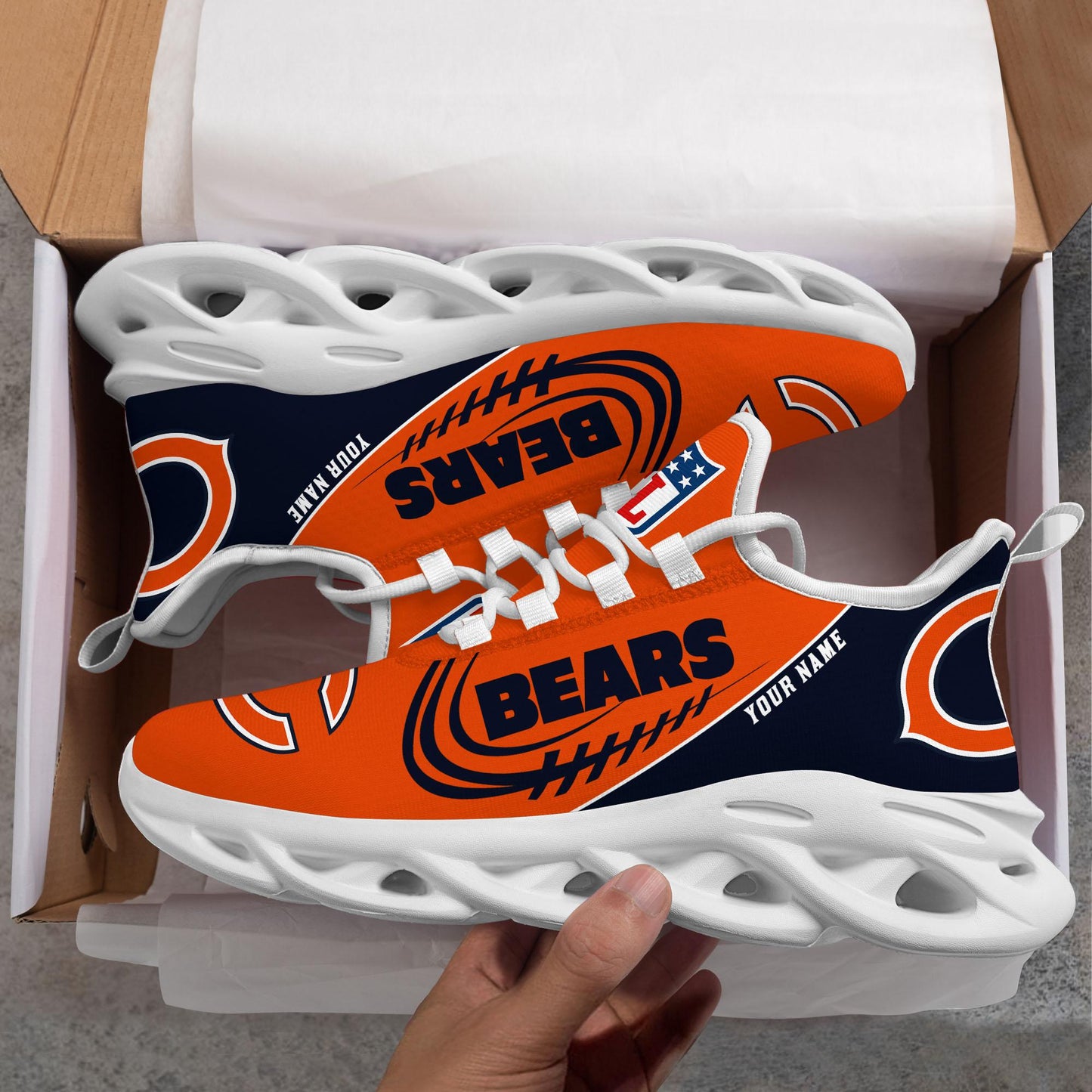 Ideafootwear Chicago Bears Max Soul Shoes Sneakers For Men And Women