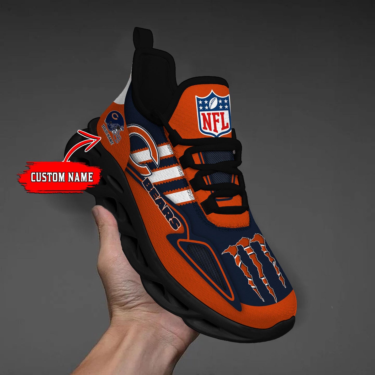 Ideafootwear Chicago Bears Max Soul Shoes Sneakers For Men And Women