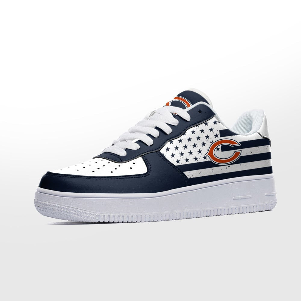 Ideafootwear Chicago Bears NFL Air Low-Top Sneakers Shoes For Men And Women