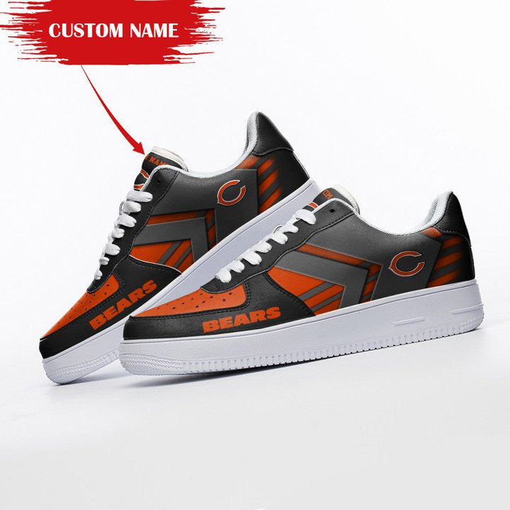 Ideafootwear Chicago Bears NFL Air Low-Top Sneakers Shoes For Men And Women