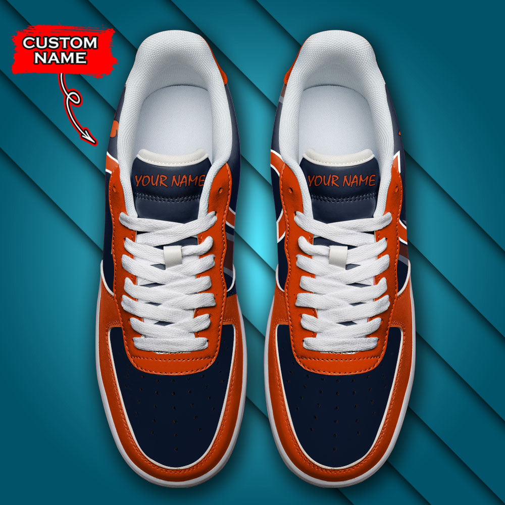 Ideafootwear Chicago Bears NFL Air Low-Top Sneakers Shoes For Men And Women