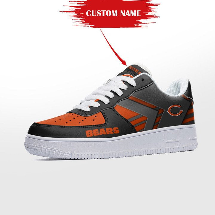 Ideafootwear Chicago Bears NFL Air Low-Top Sneakers Shoes For Men And Women