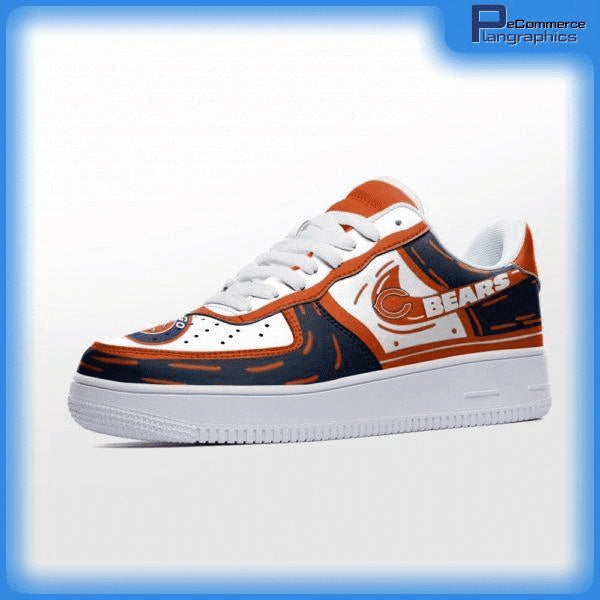 Ideafootwear Chicago Bears NFL Air Low-Top Sneakers Shoes For Men And Women