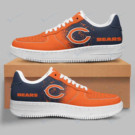 Ideafootwear Chicago Bears NFL Air Low-Top Sneakers Shoes For Men And Women