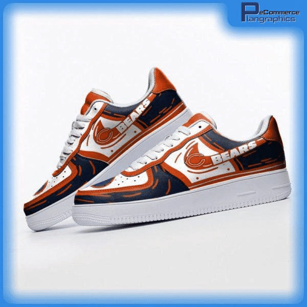 Ideafootwear Chicago Bears NFL Air Low-Top Sneakers Shoes For Men And Women