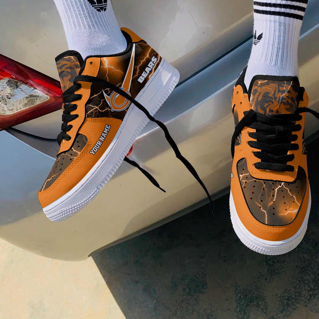 Ideafootwear Chicago Bears NFL Air Low-Top Sneakers Shoes For Men And Women