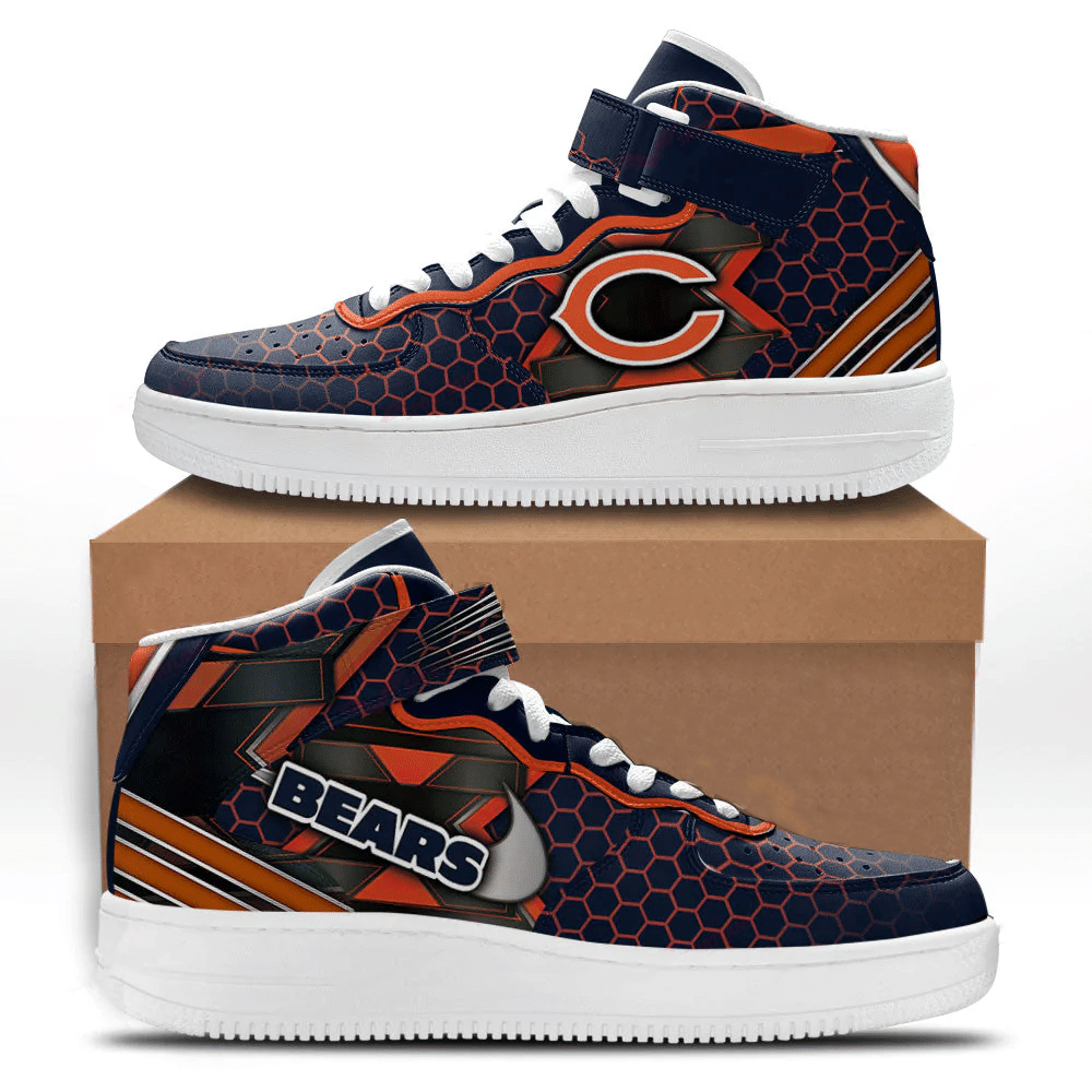Ideafootwear Chicago Bears NFL Air Low-Top Sneakers Shoes For Men And Women