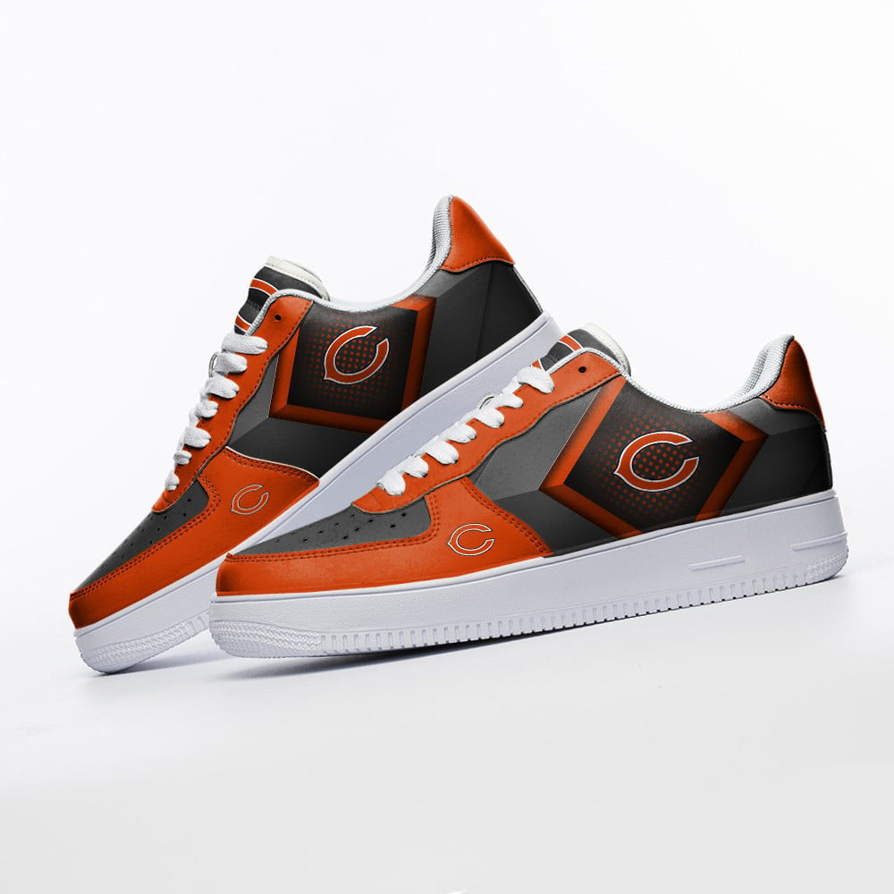 Ideafootwear Chicago Bears NFL Air Low-Top Sneakers Shoes For Men And Women