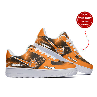 Ideafootwear Chicago Bears NFL Air Low-Top Sneakers Shoes For Men And Women