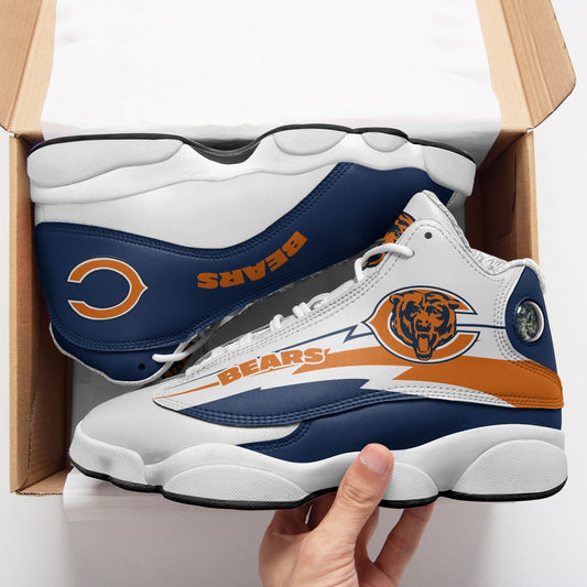 Ideafootwear Chicago Bears NFL AJ13 Sneakers Shoes For Men And Women