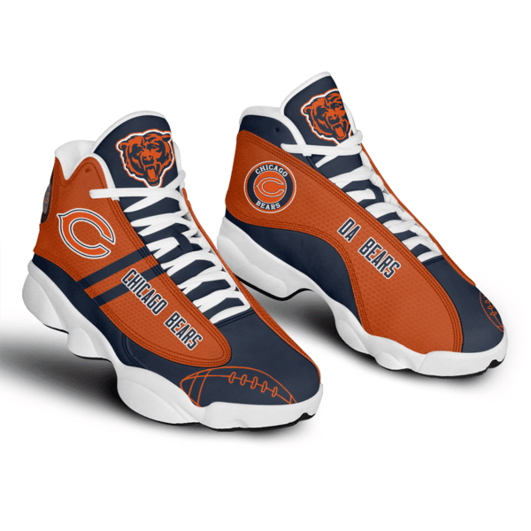 Ideafootwear Chicago Bears NFL AJ13 Sneakers Shoes For Men And Women
