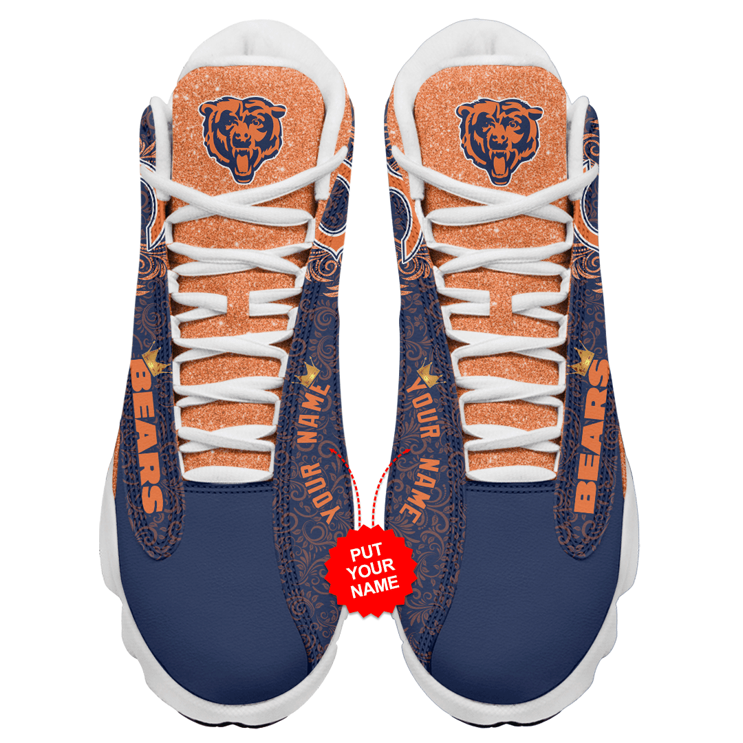 Ideafootwear Chicago Bears NFL AJ13 Sneakers Shoes For Men And Women