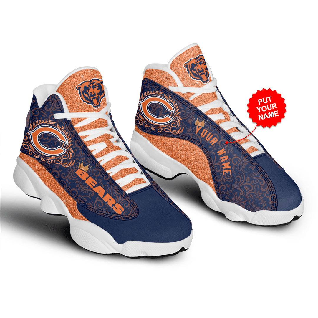 Ideafootwear Chicago Bears NFL AJ13 Sneakers Shoes For Men And Women