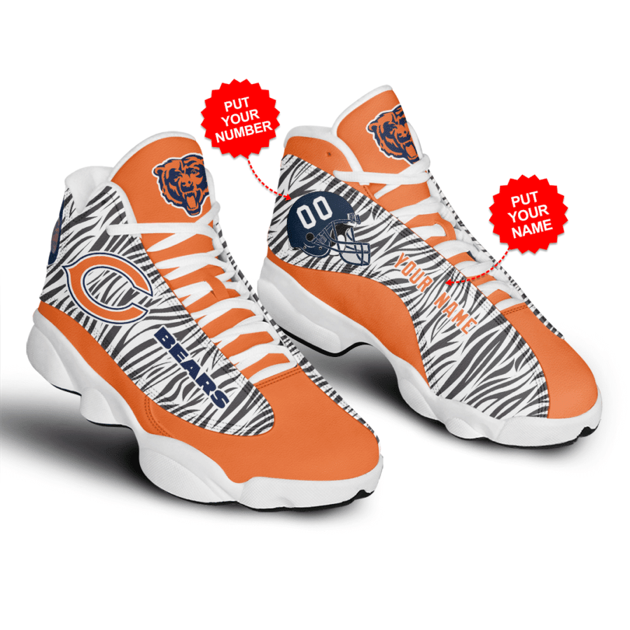 Ideafootwear Chicago Bears NFL AJ13 Sneakers Shoes For Men And Women
