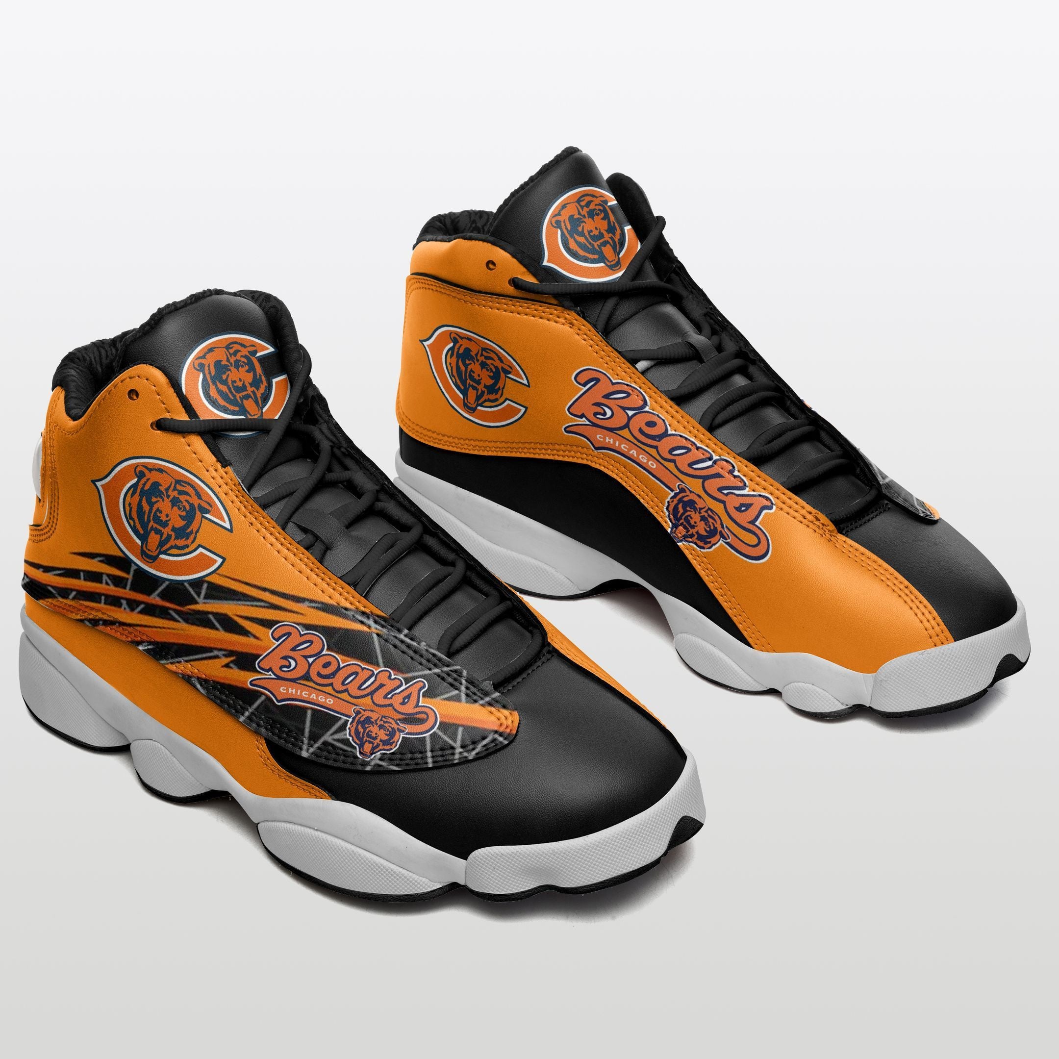 Ideafootwear Chicago Bears NFL AJ13 Sneakers Shoes For Men And Women