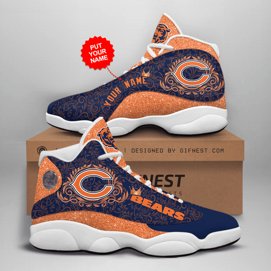Ideafootwear Chicago Bears NFL AJ13 Sneakers Shoes For Men And Women