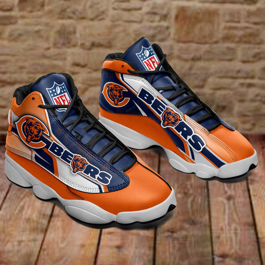 Ideafootwear Chicago Bears NFL AJ13 Sneakers Shoes For Men And Women