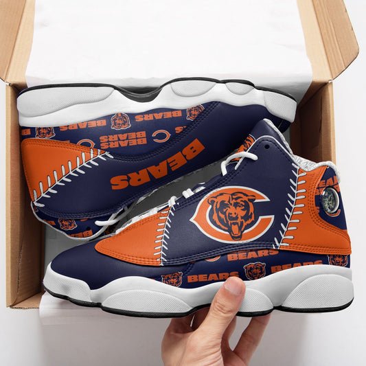 Ideafootwear Chicago Bears NFL AJ13 Sneakers Shoes For Men And Women