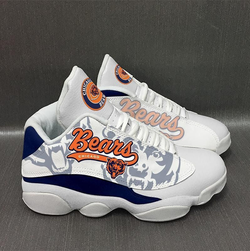 Ideafootwear Chicago Bears NFL AJ13 Sneakers Shoes For Men And Women