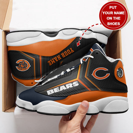 Ideafootwear Chicago Bears NFL AJ13 Sneakers Shoes For Men And Women