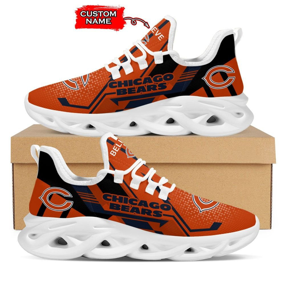 Ideafootwear Chicago Bears NFL Max Soul Shoes Sneakers For Men And Women