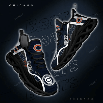 Ideafootwear Chicago Bears NFL Max Soul Shoes Sneakers For Men And Women