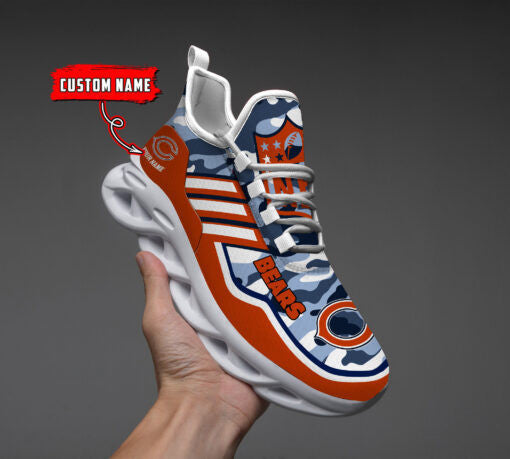 Ideafootwear Chicago Bears NFL Max Soul Shoes Sneakers For Men And Women